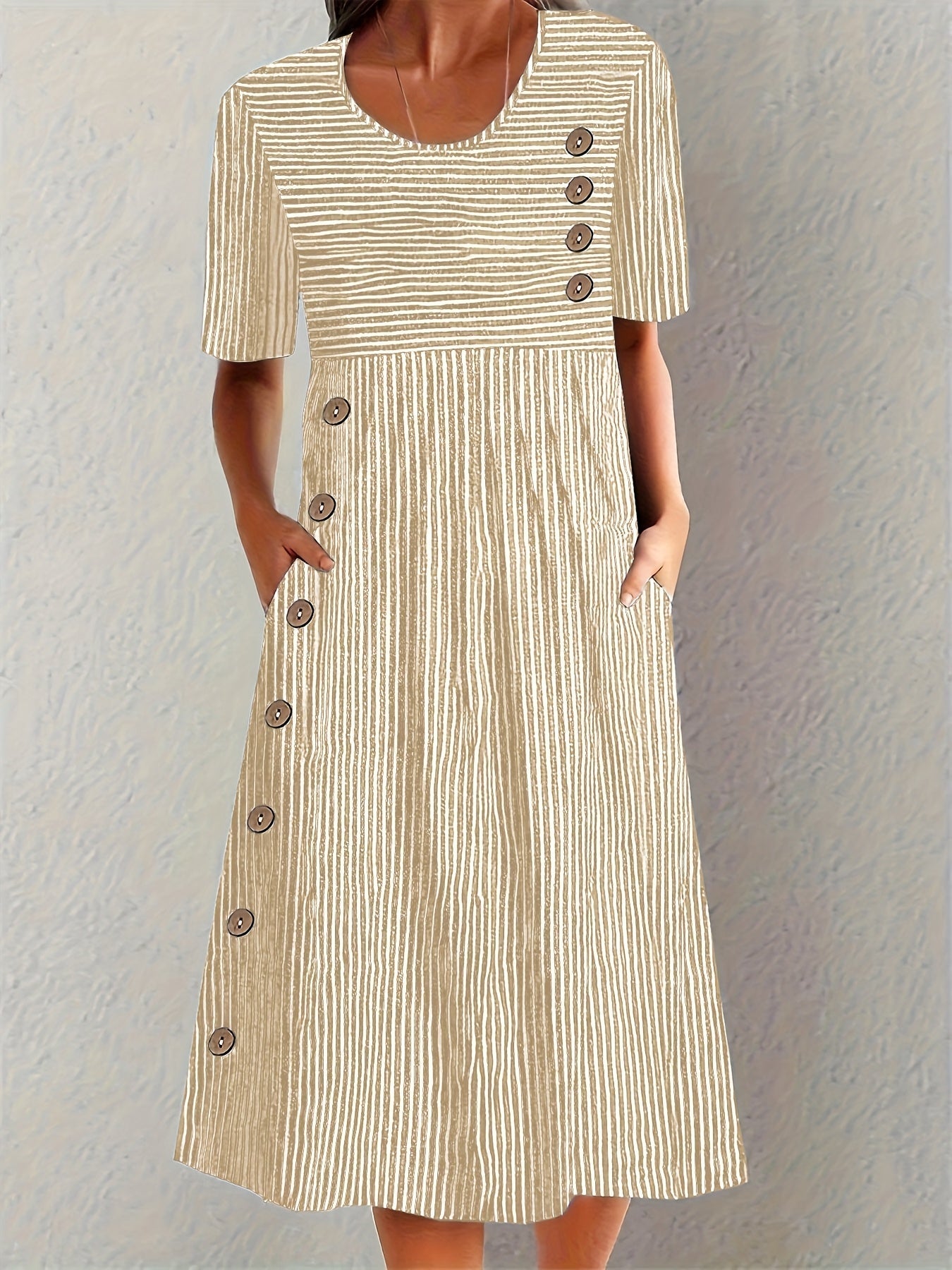 Almira | Gestreiftes Sommerkleid