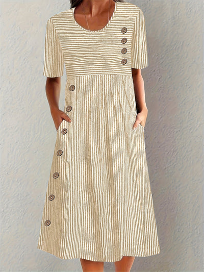Almira | Gestreiftes Sommerkleid