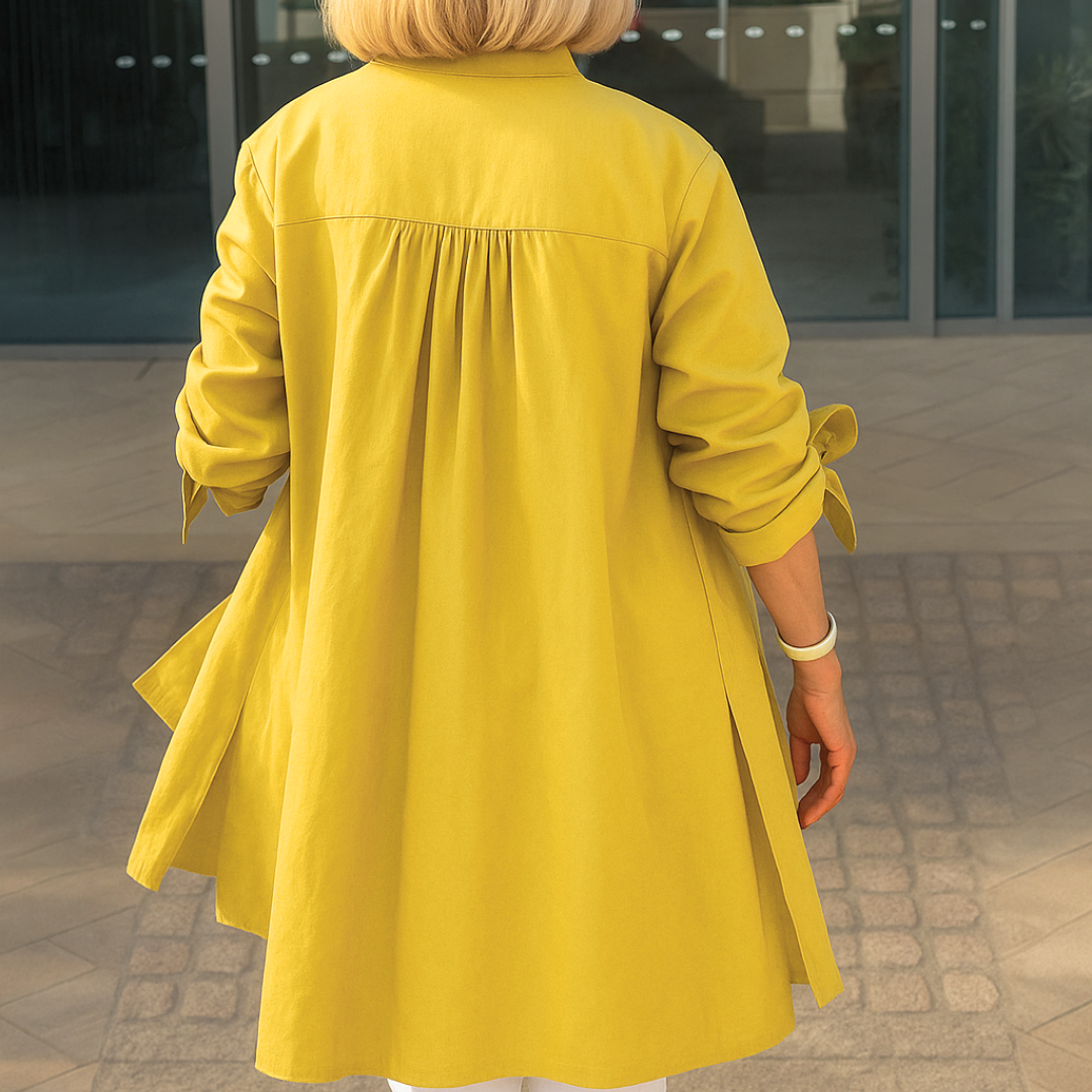 Burgunda | Bluse mit Schleifenärmeln