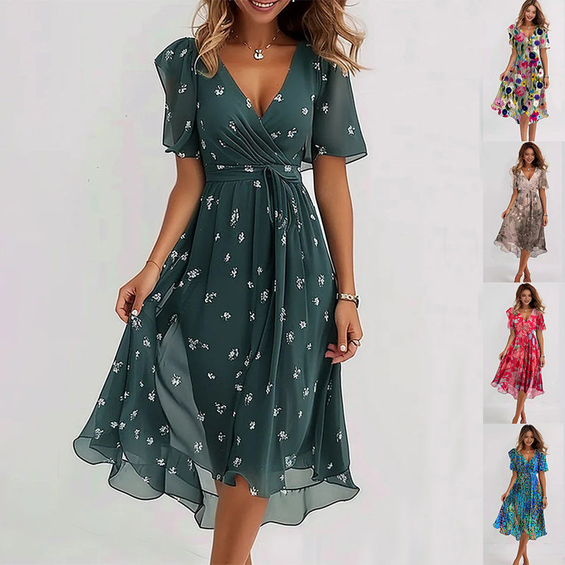 Ottmarina | Abstraktes Midi-Kleid