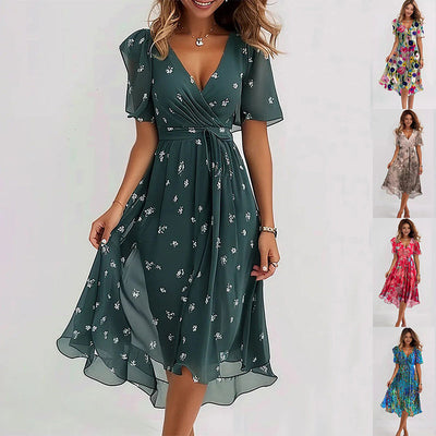 Ottmarina | Abstraktes Midi-Kleid