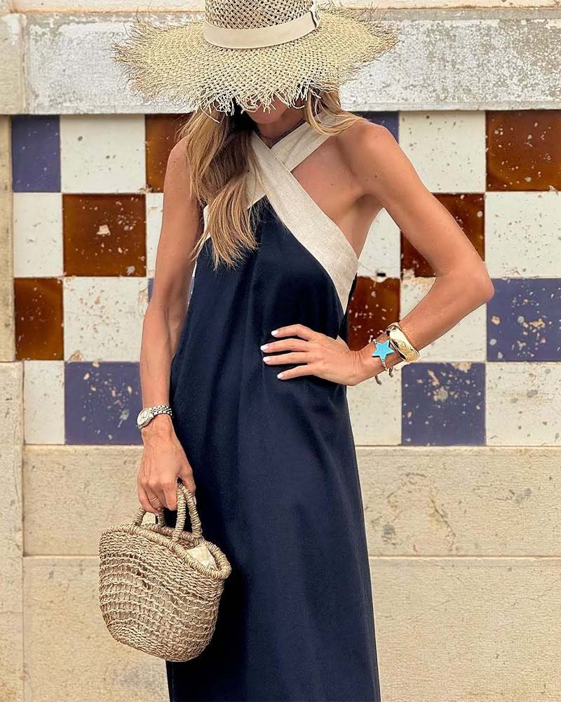 Dalina | Kleid mit Überkreuztem Ausschnitt