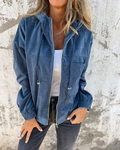 Bernadette | Cordjacke mit Kapuze