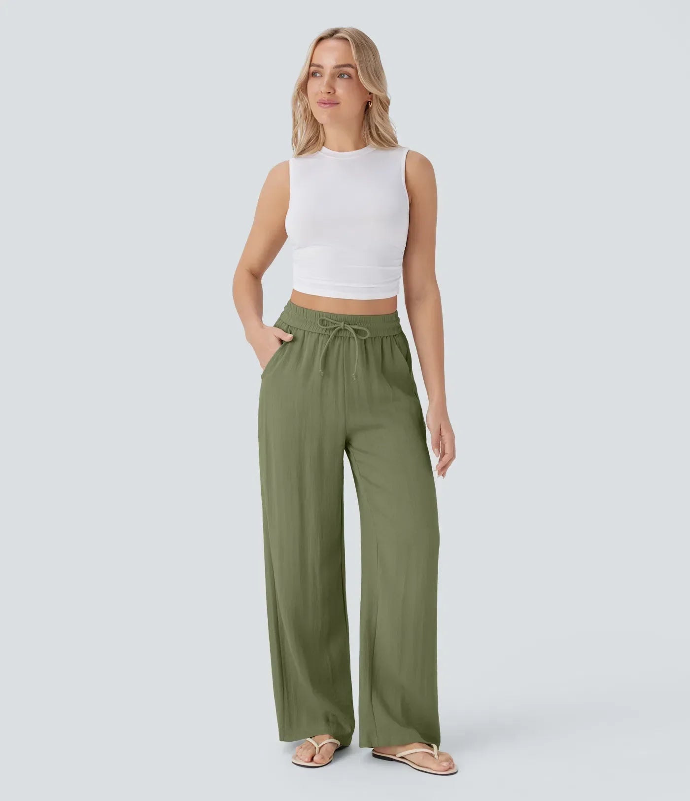 Leontine | Luftige Legere Leinenhose
