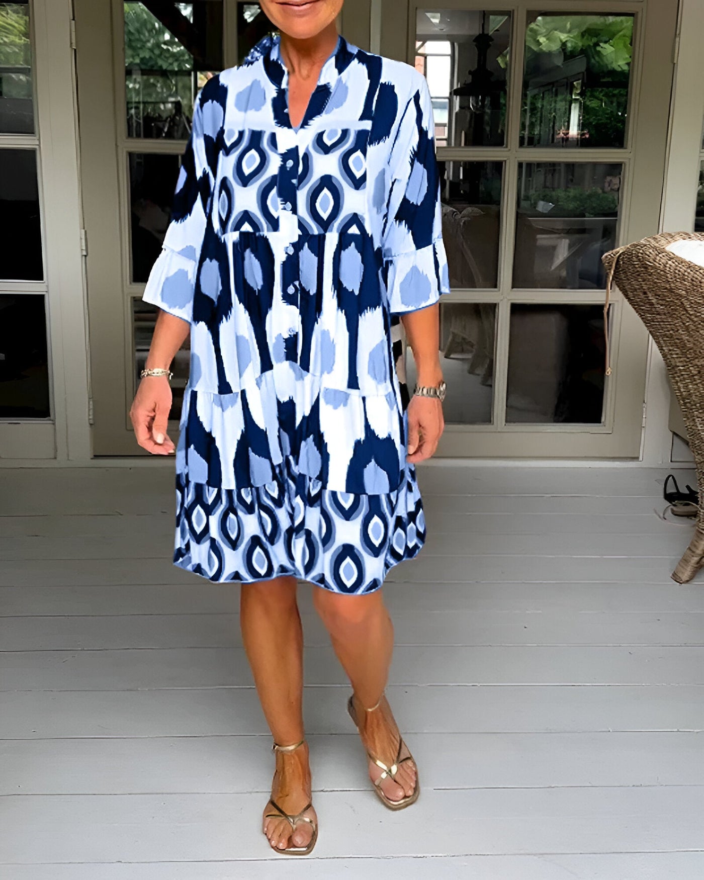 Selma | Bedrucktes Midi-Kleid