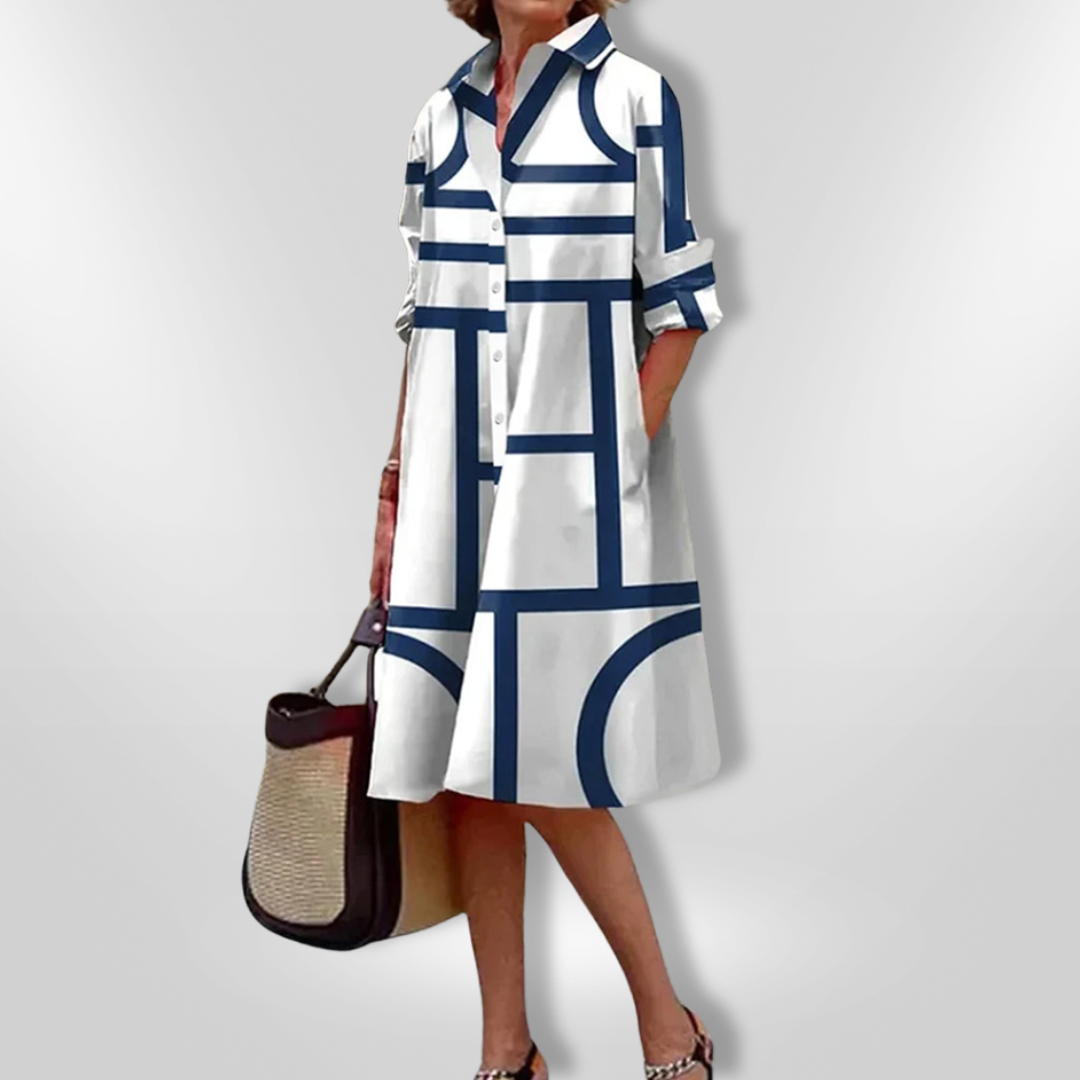 Ottmarie | Geometrisches Midikleid