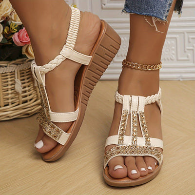 Javina | Orthopädische Keilsandalen im Ibiza-Stil