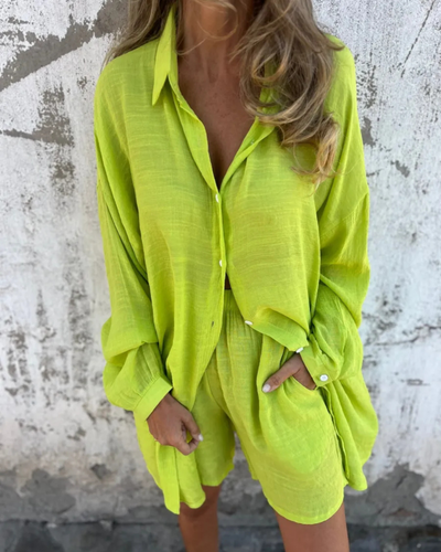 Brunhildis | Freizeit Set aus Shirt & Shorts