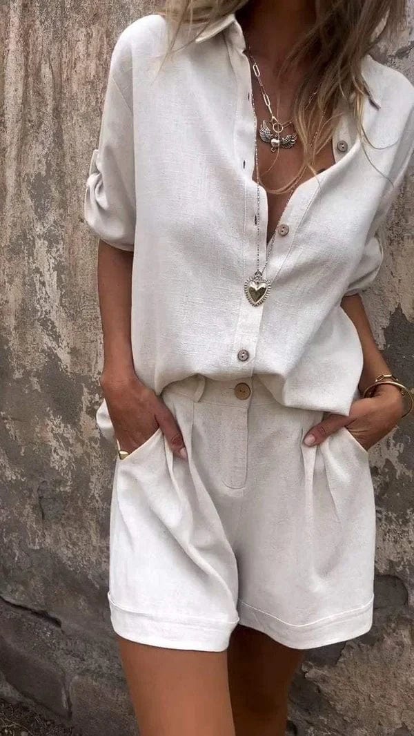 Greta | Luftiges Leinen Set