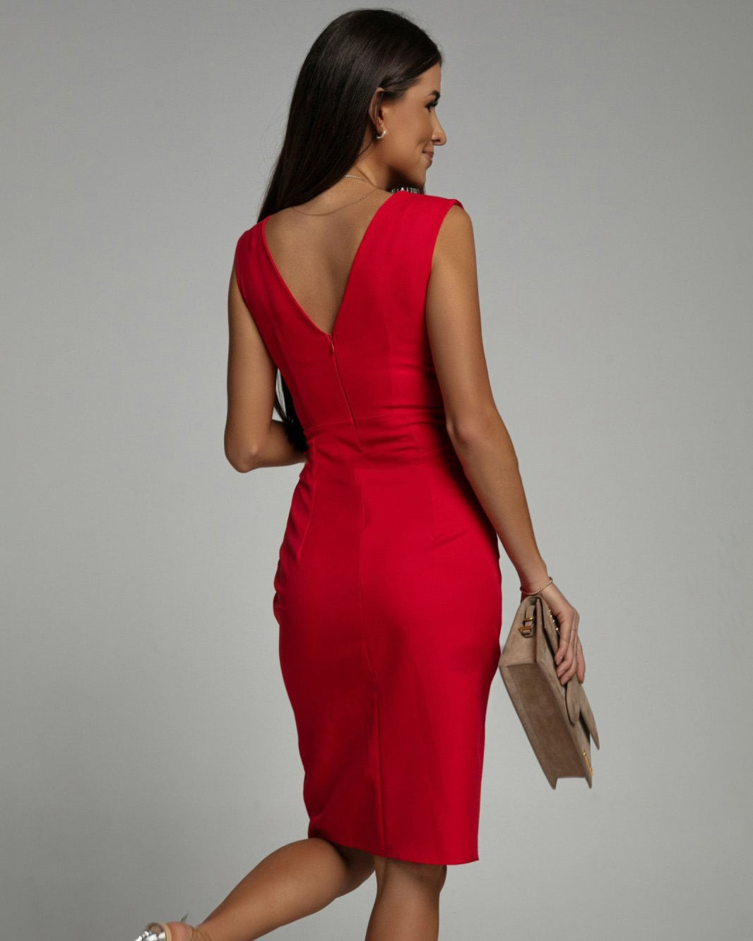 Viktoria | Figurbetontes Kleid mit Schlitz
