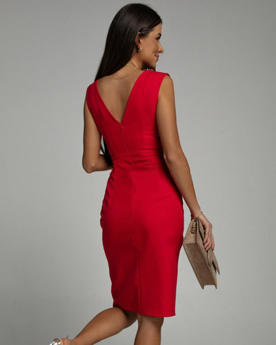 Viktoria | Figurbetontes Kleid mit Schlitz