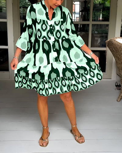 Selma | Bedrucktes Midi-Kleid