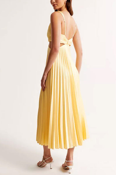 Maliora | Elegantes Plissiertes Maxikleid