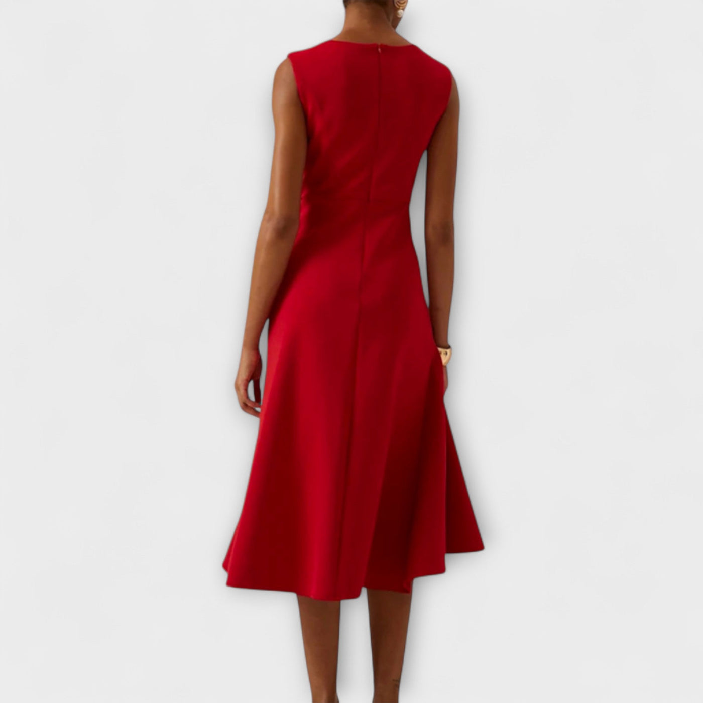 Celandine | Drapiertes Asymmetrisches Midikleid