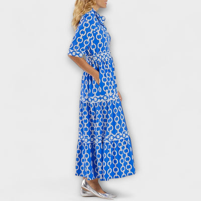 Lunedra | Midikleid mit Kettenmuster
