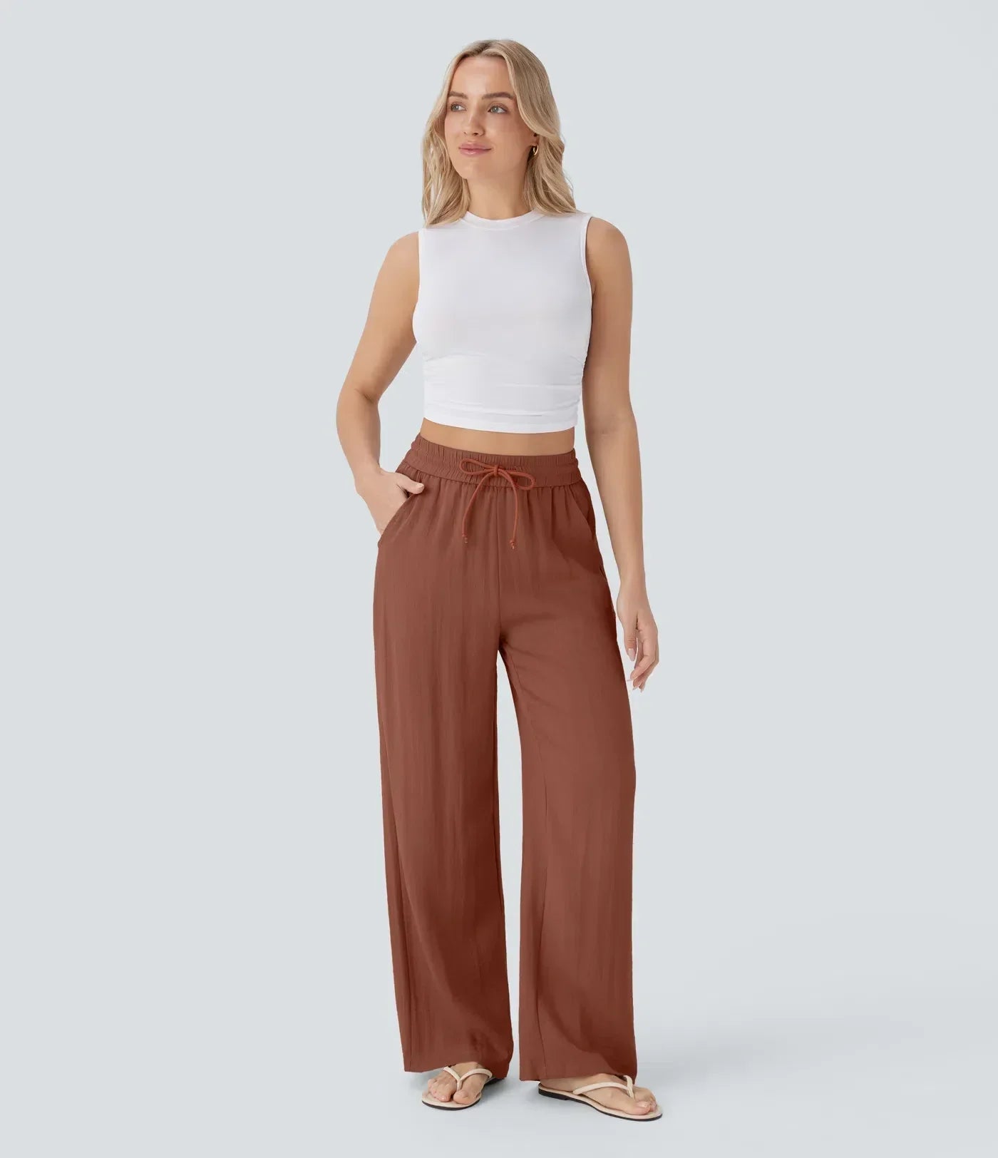 Leontine | Luftige Legere Leinenhose