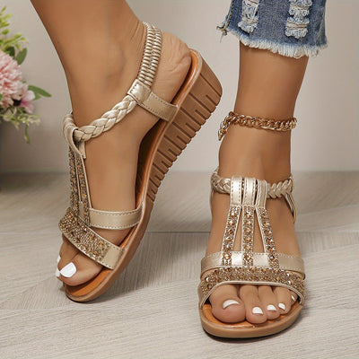 Javina | Orthopädische Keilsandalen im Ibiza-Stil