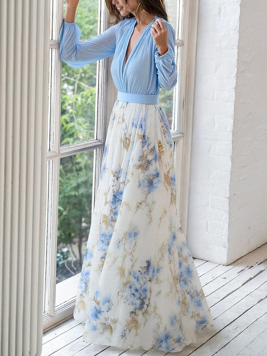 Florentina | Maxi-Kleid mit Blumenmuster
