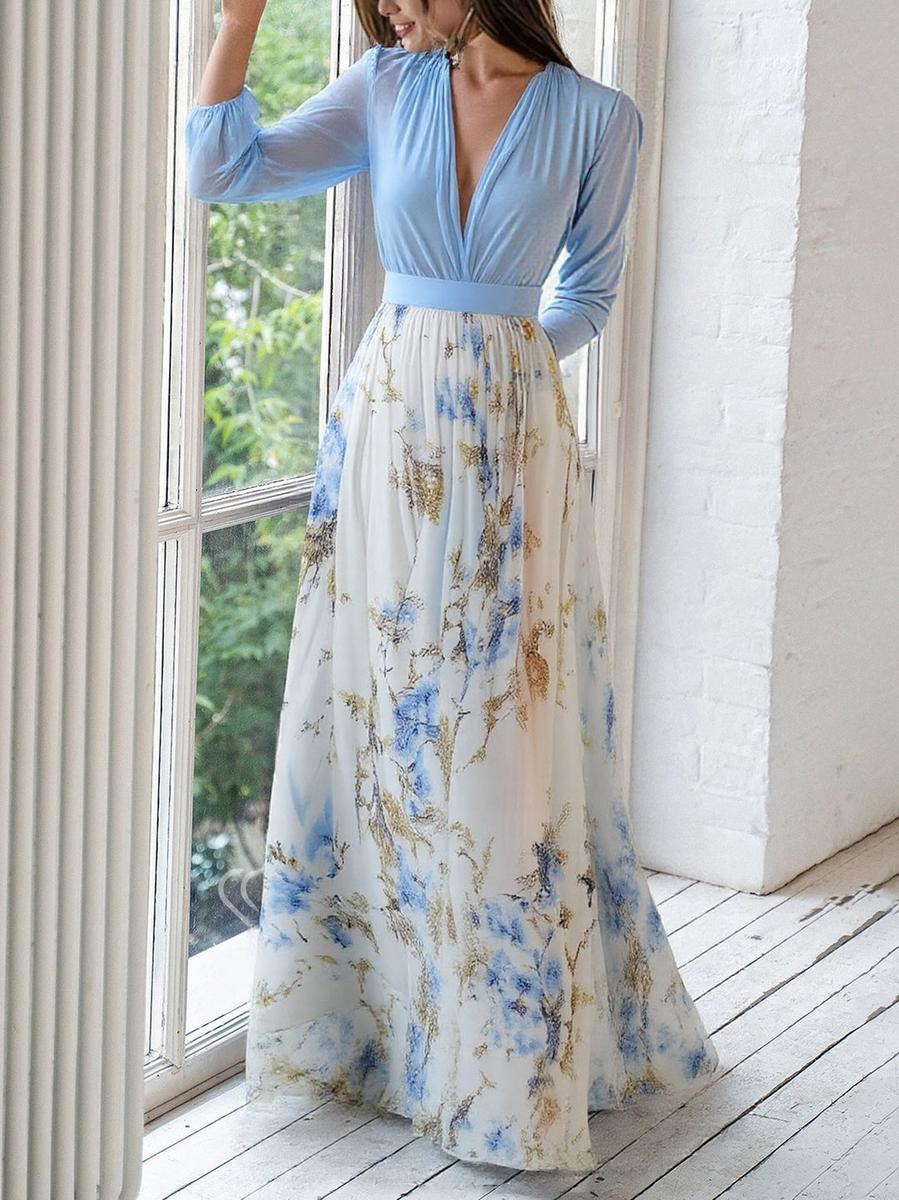 Florentina | Maxi-Kleid mit Blumenmuster