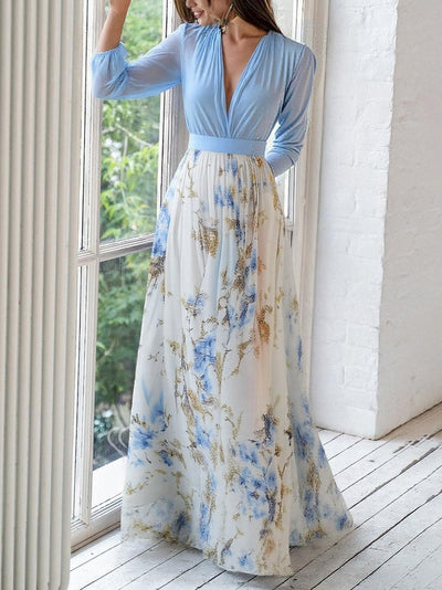 Florentina | Maxi-Kleid mit Blumenmuster