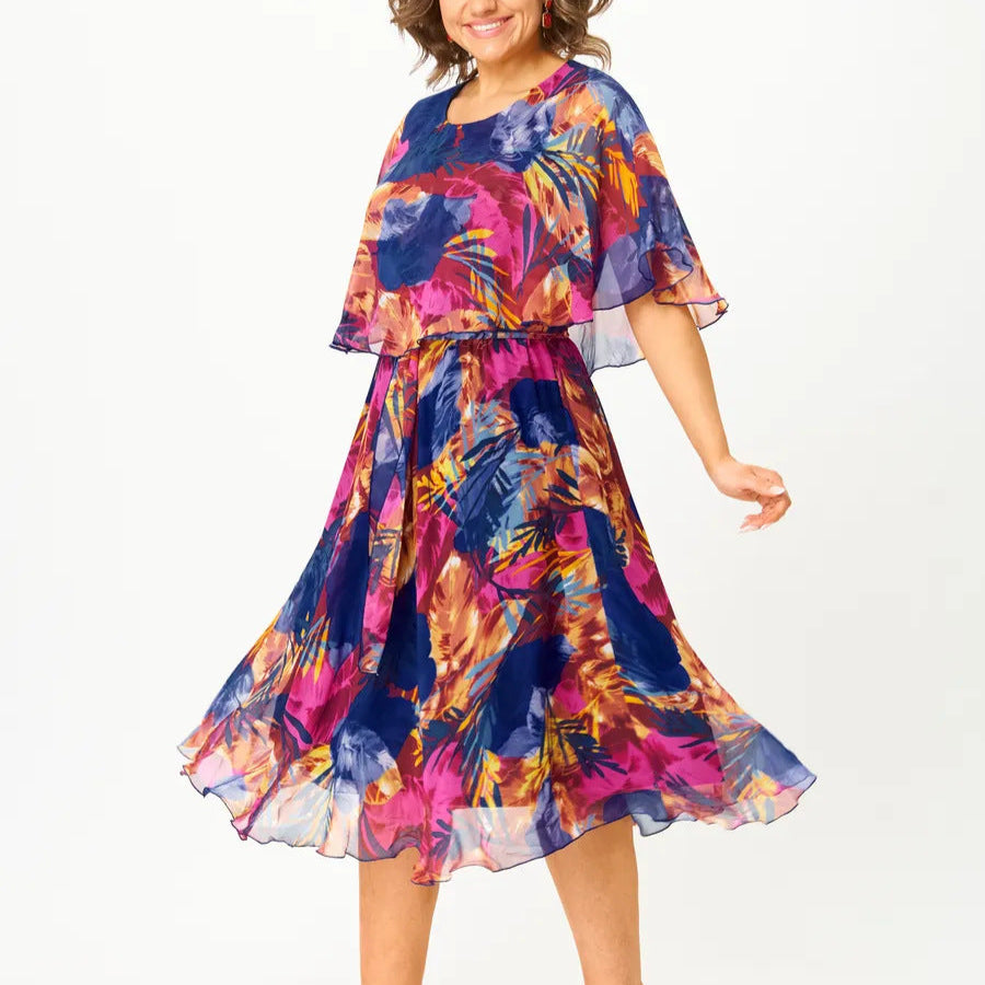 Miralyn | Bequemes Chiffonkleid in Plusgröße