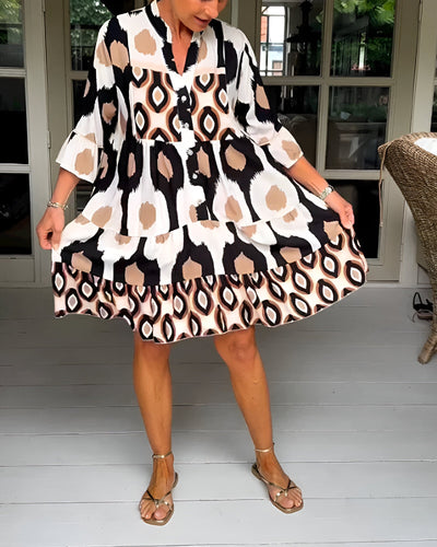 Selma | Bedrucktes Midi-Kleid