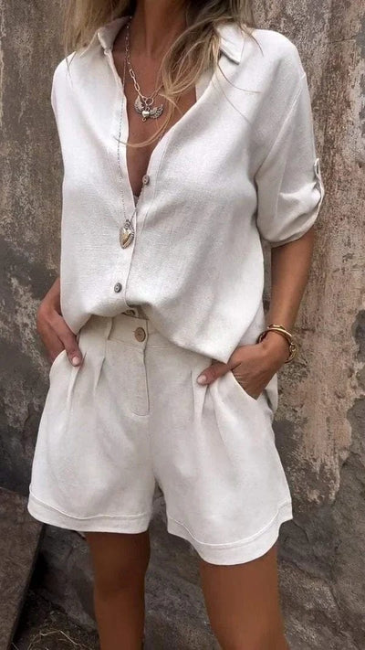 Greta | Luftiges Leinen Set