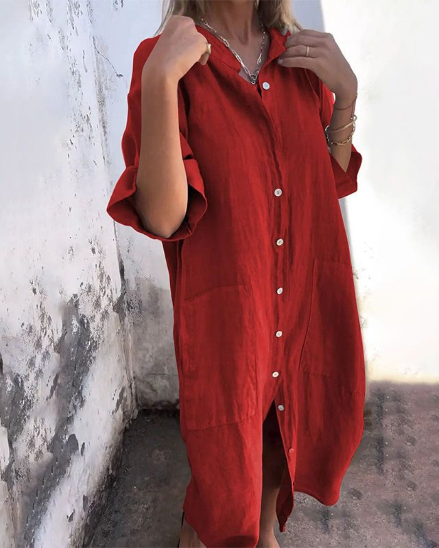 Kundrie | Legeres Ibiza-Hemdblusenkleid