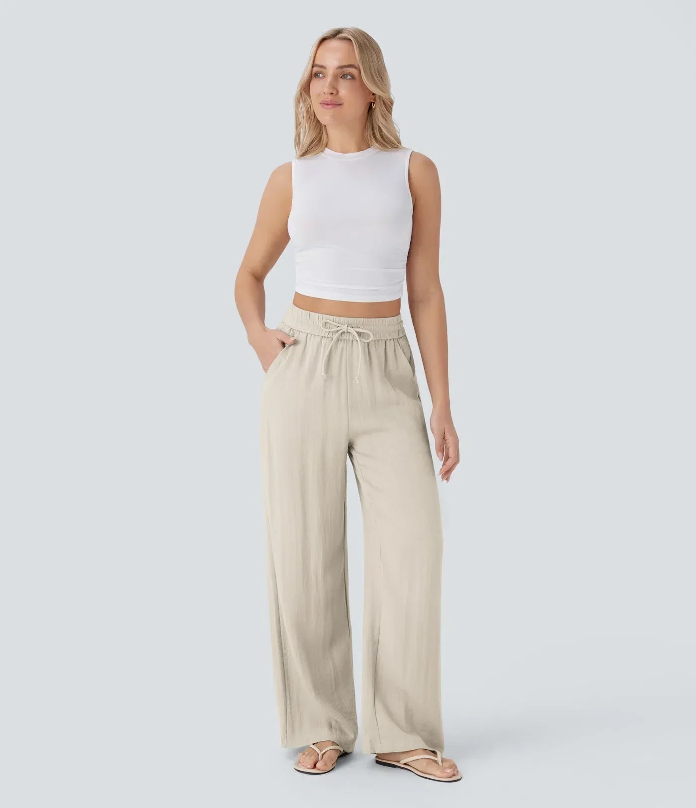 Leontine | Luftige Legere Leinenhose