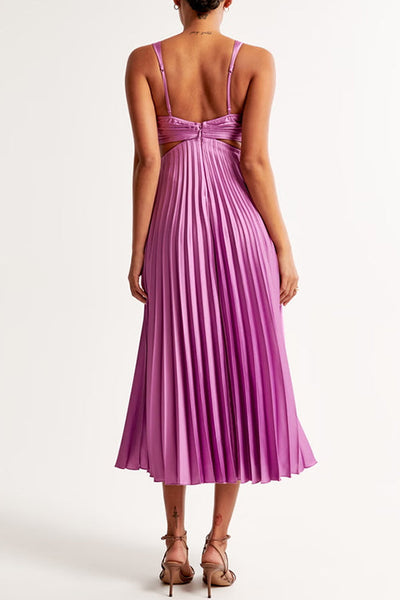 Maliora | Elegantes Plissiertes Maxikleid