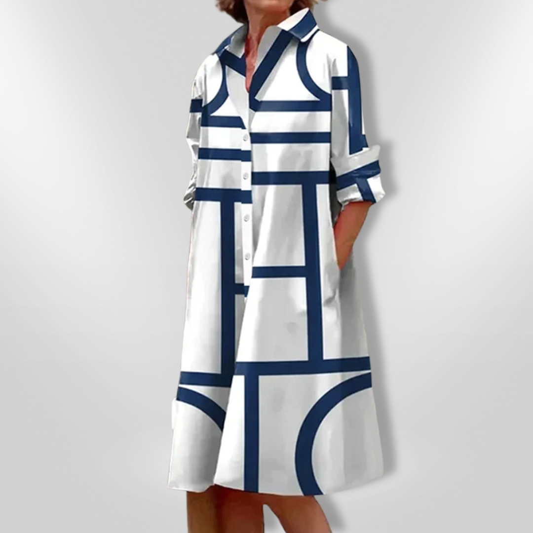 Ottmarie | Geometrisches Midikleid