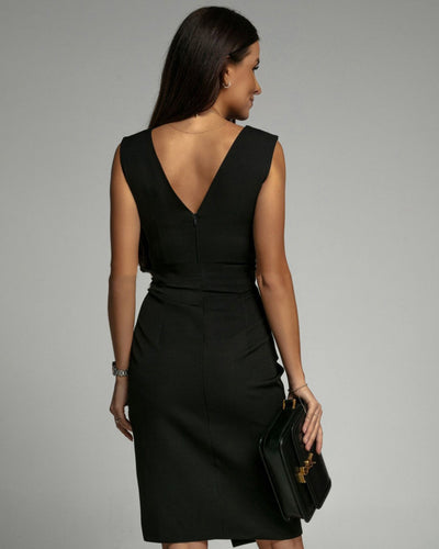 Viktoria | Figurbetontes Kleid mit Schlitz