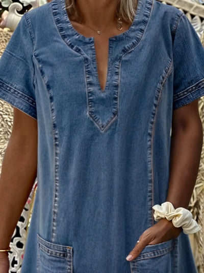Vionara | Weiches Denimkleid