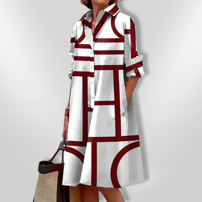 Ottmarie | Geometrisches Midikleid