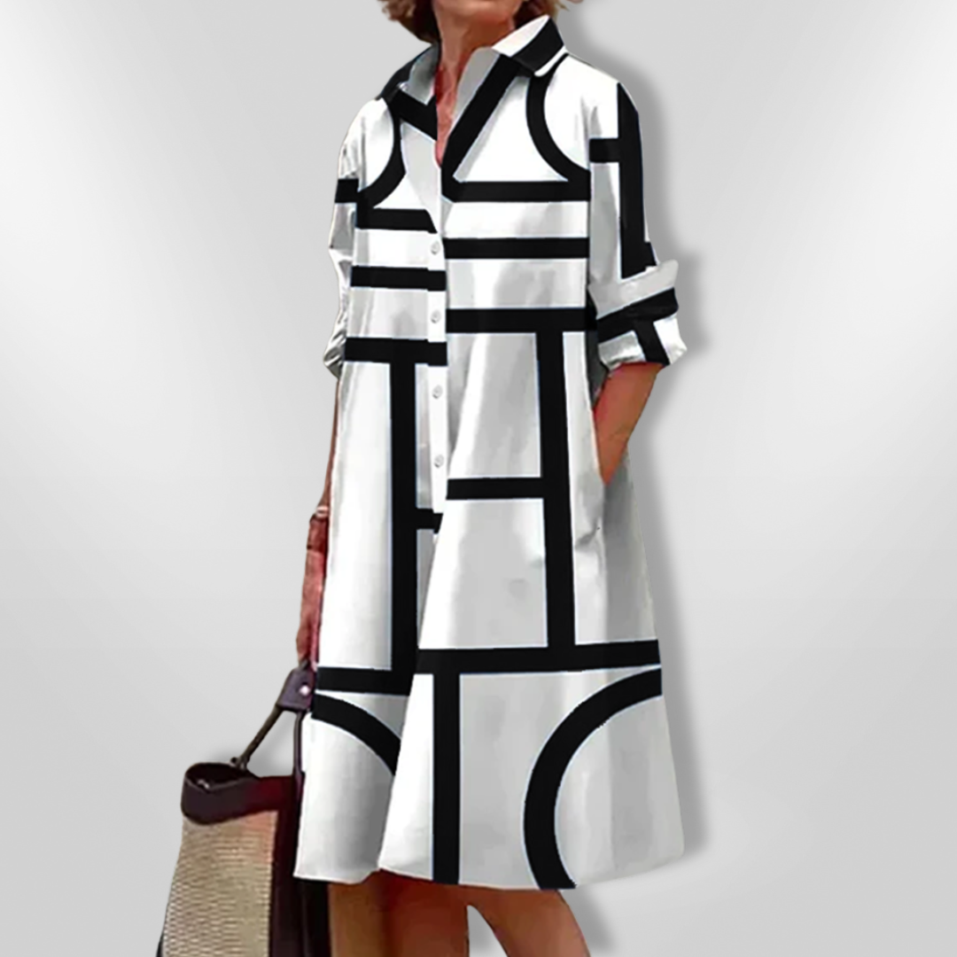 Ottmarie | Geometrisches Midikleid
