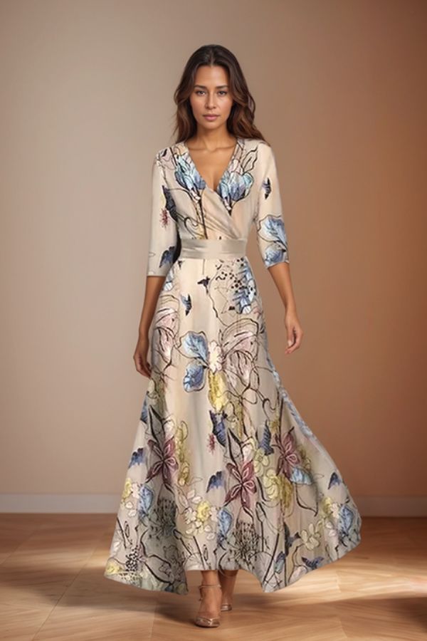 Ottilie | Zeitloses Blumen-Kleid