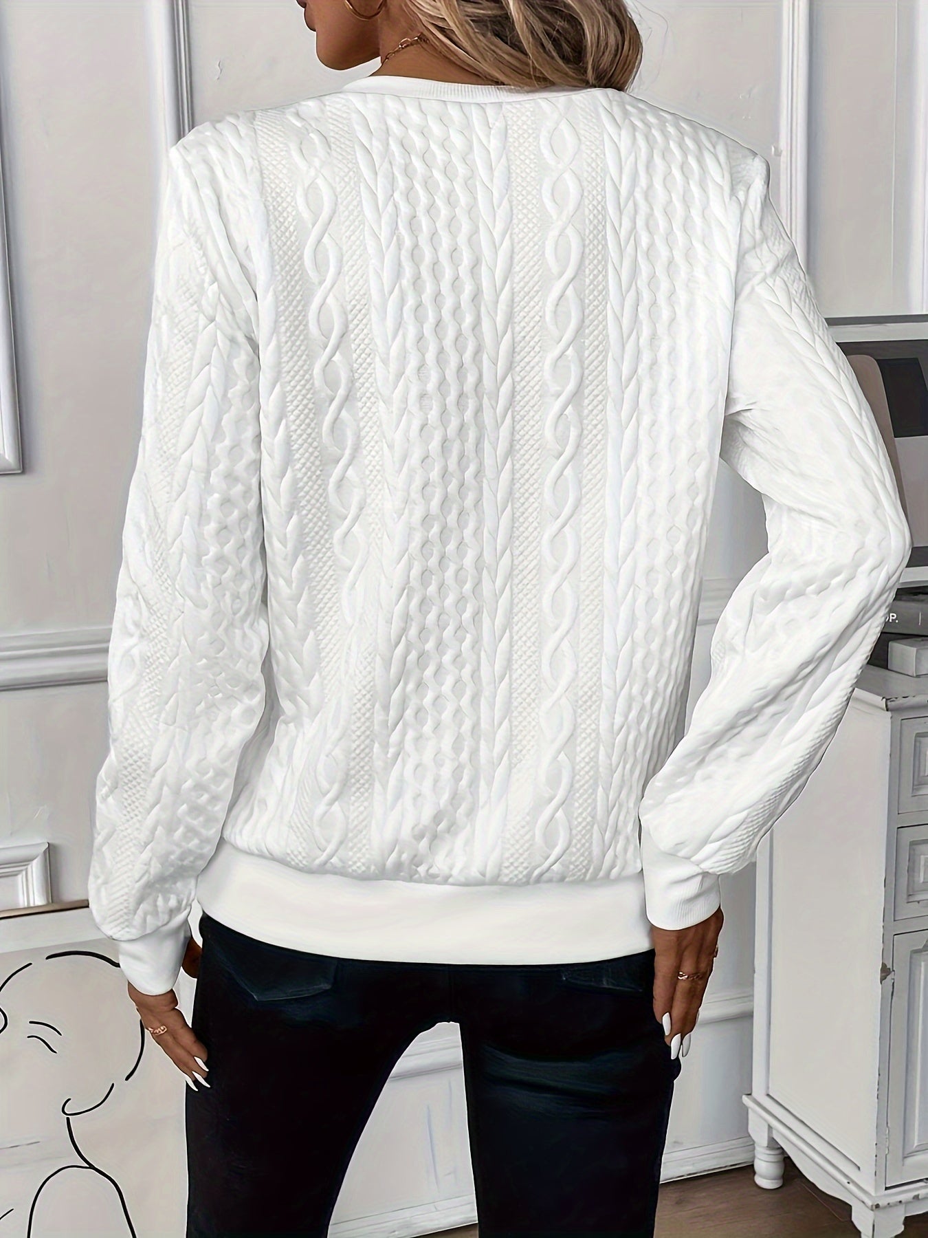Renhild | Eleganter Pullover mit Reißverschluss