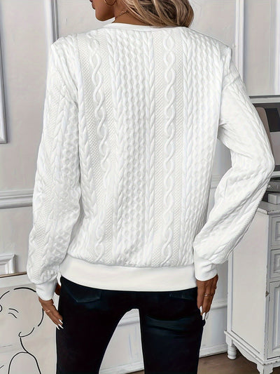 Renhild | Eleganter Pullover mit Reißverschluss