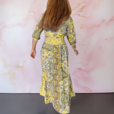 Iselore | Elegantes Sommerkleid mit V-Ausschnitt