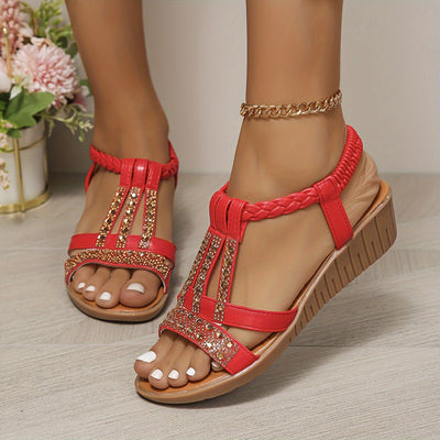 Javina | Orthopädische Keilsandalen im Ibiza-Stil
