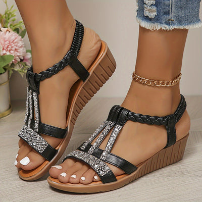 Javina | Orthopädische Keilsandalen im Ibiza-Stil