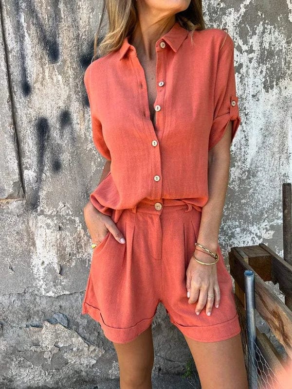 Greta | Luftiges Leinen Set