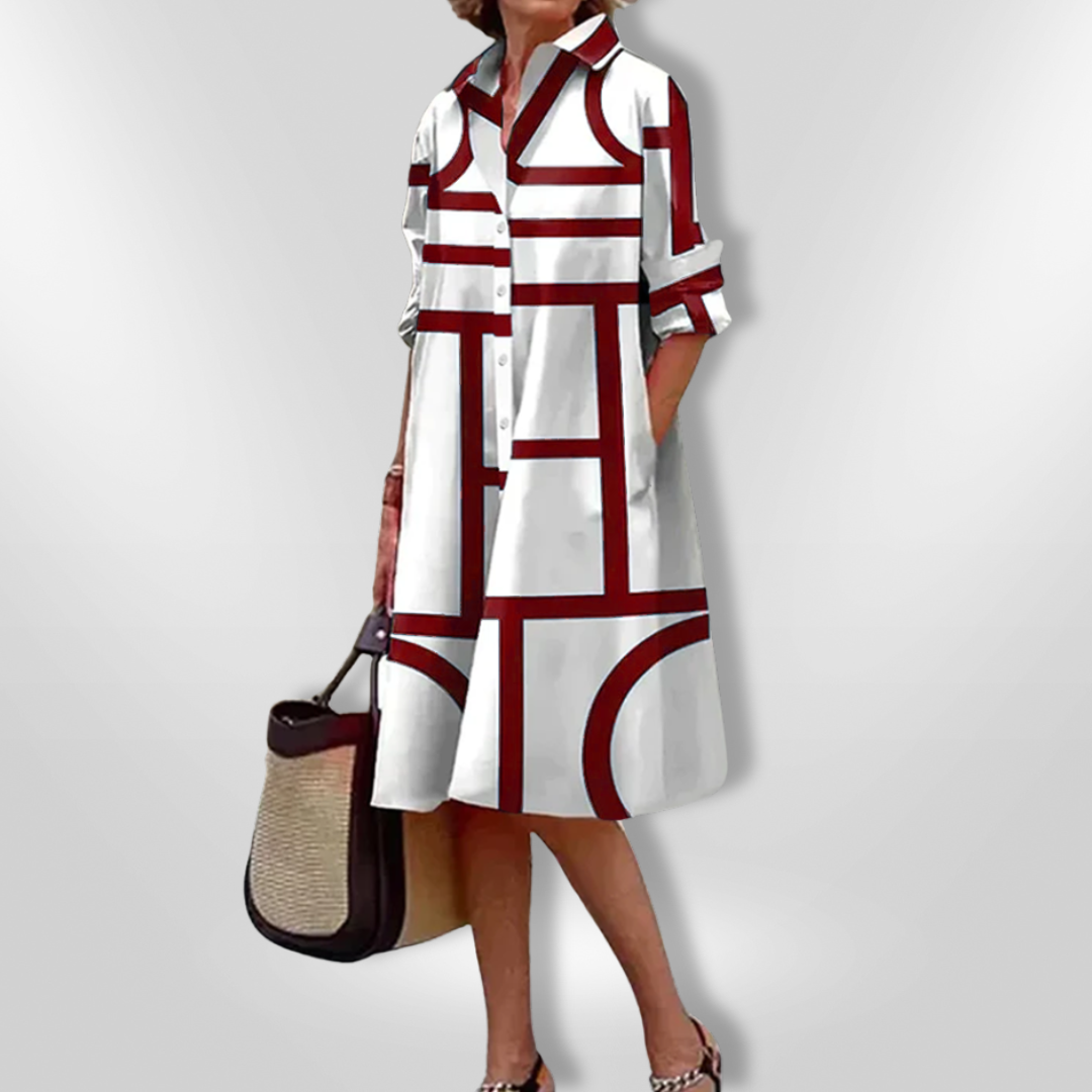 Ottmarie | Geometrisches Midikleid