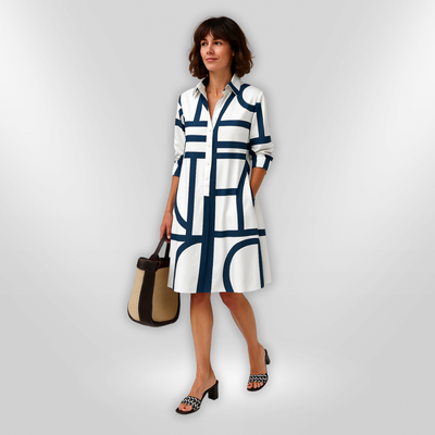 Ottmarie | Geometrisches Midikleid