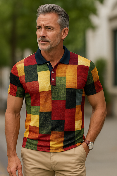 Bastianus | Klassisches Karo-Poloshirt