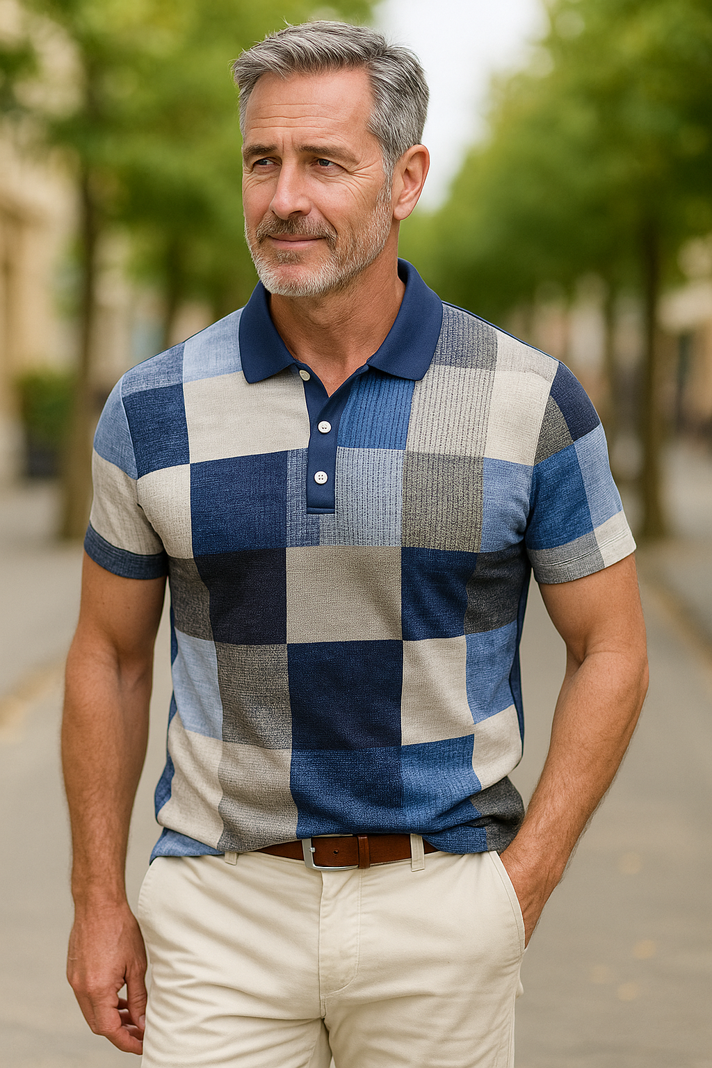 Bastianus | Klassisches Karo-Poloshirt