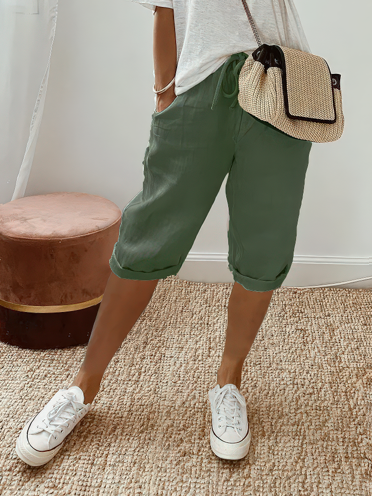 Iduna | Bequeme Shorts mit Umschlag
