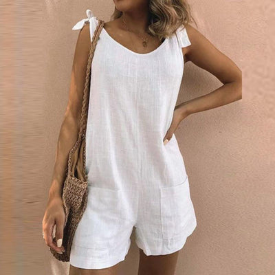 Delina | Jumpsuit mit Schleifen und Taschen