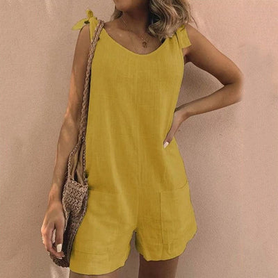 Delina | Jumpsuit mit Schleifen und Taschen