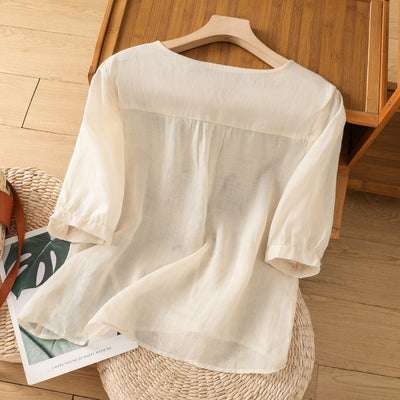 Orielle | Bestickte Lockere Bluse
